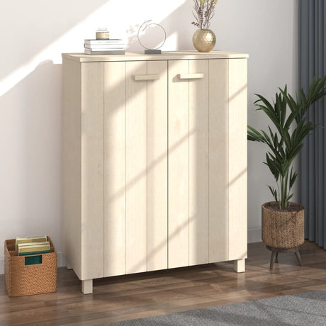 Shoe Cabinet Hamar 85X40X108 Cm Solid Wood Pine