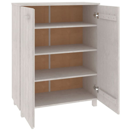 Shoe Cabinet Hamar 85X40X108 Cm Solid Wood Pine