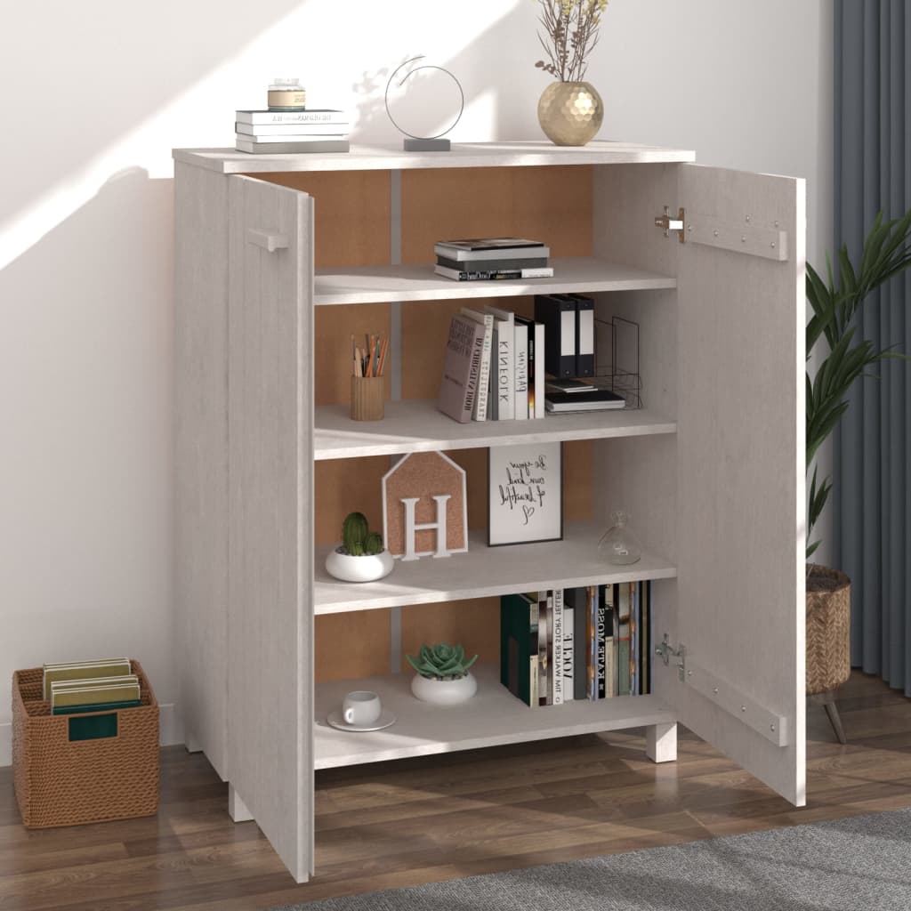 Shoe Cabinet Hamar 85X40X108 Cm Solid Wood Pine