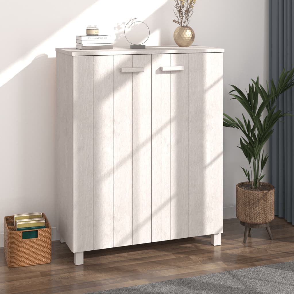 Shoe Cabinet Hamar 85X40X108 Cm Solid Wood Pine
