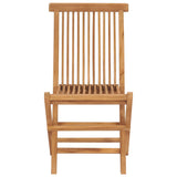 Folding Garden Chairs 6 Pcs Solid Teak Wood