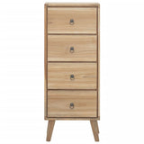 Chest Of Drawers 40X30X100 Cm Solid Wood Teak