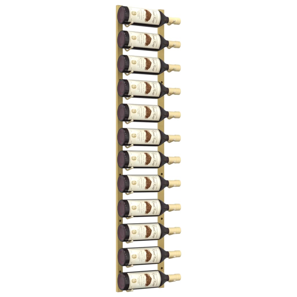 Wall Mounted Wine Rack For 12 Bottles Iron