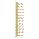 Wall Mounted Wine Rack for 24 Bottles 2 pcs Gold Iron