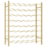 Wine Rack for 48 Bottles Gold Metal