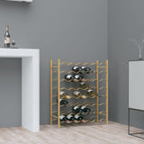 Wine Rack for 48 Bottles Gold Metal