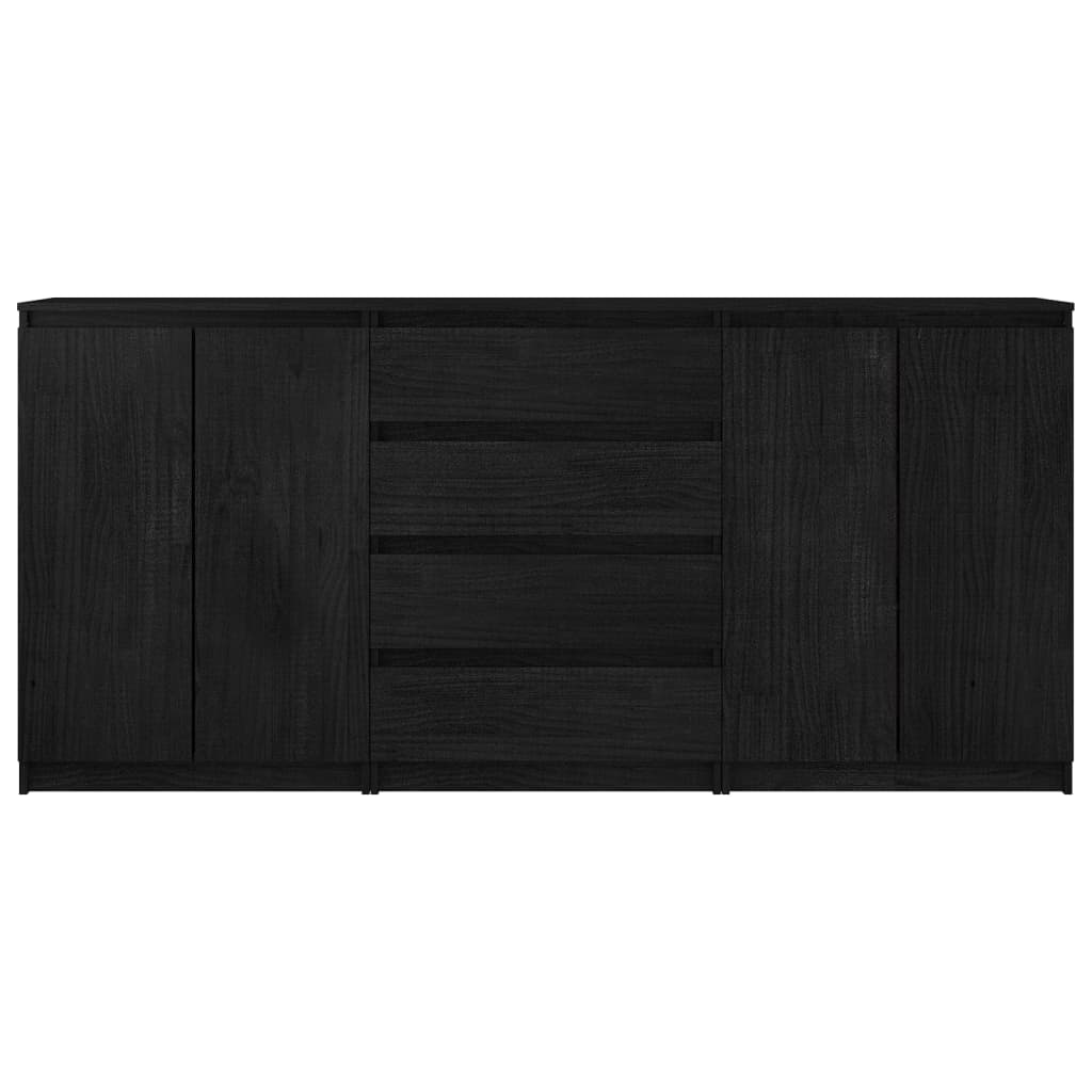 Side Cabinets 3 Pcs Solid Pinewood