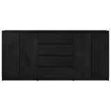 Side Cabinets 3 Pcs Solid Pinewood