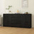 Side Cabinets 3 Pcs Solid Pinewood