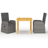 7 Piece Garden Dining Set With Cushions Poly Rattan