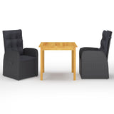 7 Piece Garden Dining Set With Cushions Poly Rattan