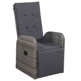3 Piece Garden Dining Set With Cushions Poly Rattan