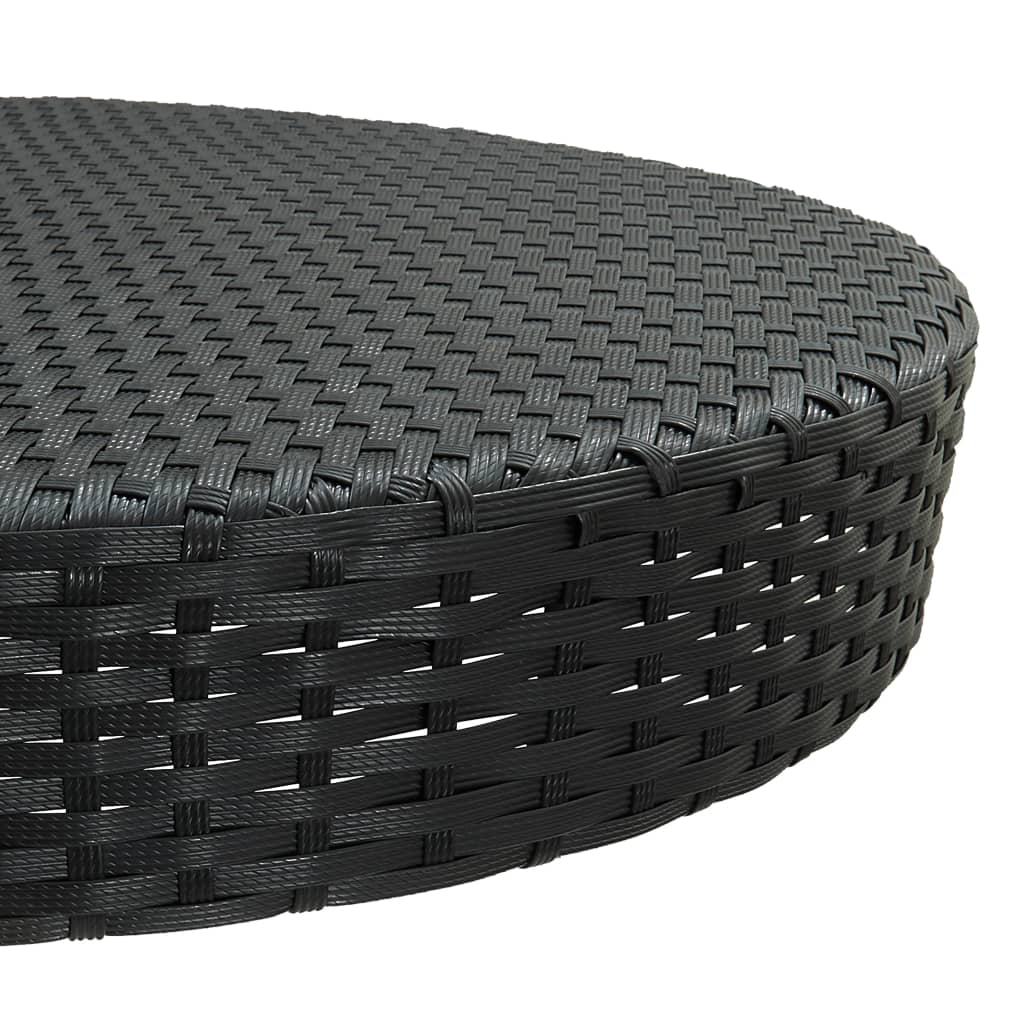 5 Piece Garden Bar Set With Cushions Poly Rattan