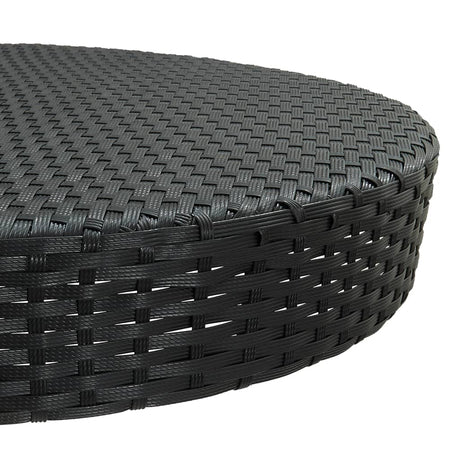 5 Piece Garden Bar Set With Cushions Poly Rattan