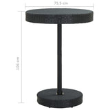 5 Piece Garden Bar Set With Cushions Poly Rattan