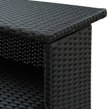 3 Piece Garden Bar Set With Cushions Poly Rattan
