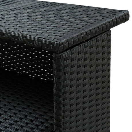 3 Piece Garden Bar Set With Cushions Poly Rattan
