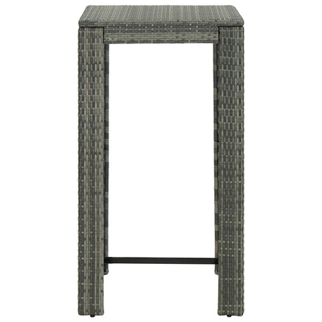 3 Piece Garden Bar Set With Cushions Poly Rattan