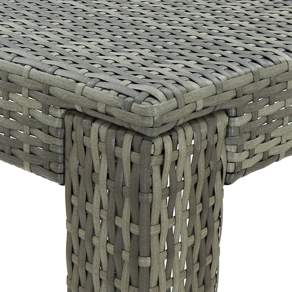 3 Piece Garden Bar Set With Cushions Poly Rattan