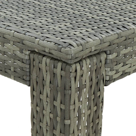 3 Piece Garden Bar Set With Cushions Poly Rattan