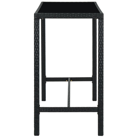 5 Piece Garden Bar Set With Cushions Poly Rattan