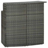 5 Piece Garden Bar Set With Cushions Poly Rattan