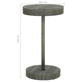3 Piece Garden Bar Set With Cushions Poly Rattan