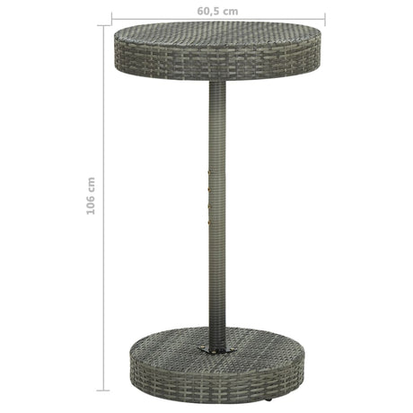 3 Piece Garden Bar Set With Cushions Poly Rattan