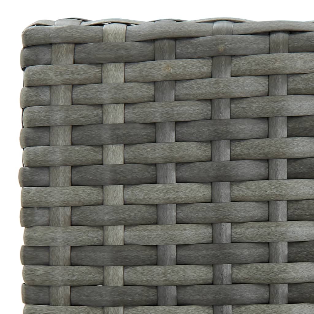 3 Piece Garden Bar Set With Cushions Poly Rattan