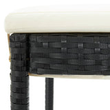 5 Piece Garden Bar Set With Cushions Poly Rattan