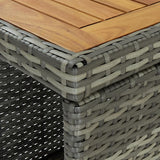5 Piece Garden Bar Set With Cushions Poly Rattan