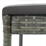 5 Piece Garden Bar Set With Cushions Poly Rattan