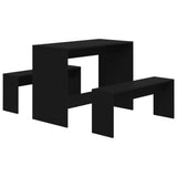3 Piece Dining Set Engineered Wood