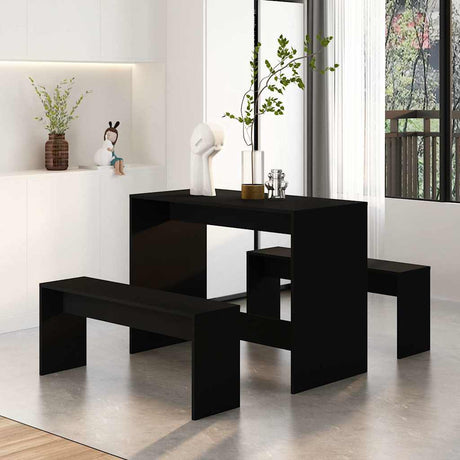 3 Piece Dining Set Engineered Wood