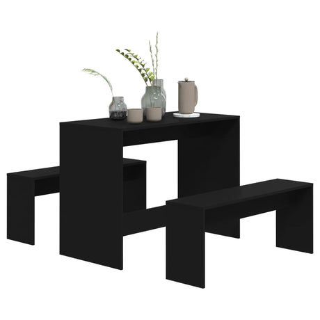 3 Piece Dining Set Engineered Wood