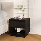 Bedside Cabinet 45X34X44 Cm Engineered Wood
