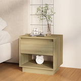 Bedside Cabinet 45X34X44 Cm Engineered Wood