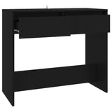 Console Table Black 89x41x76.5 cm Steel