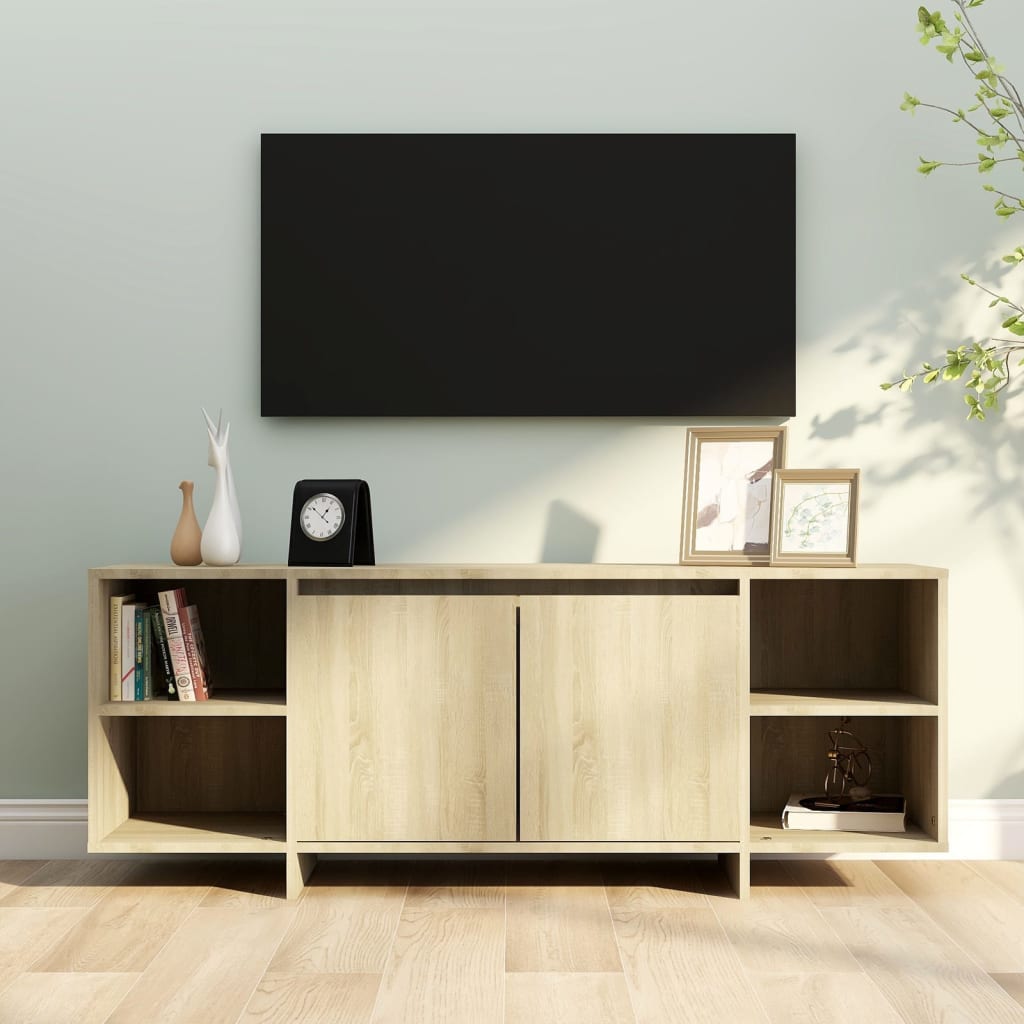 Tv Cabinet 130X35X50 Cm Engineered Wood