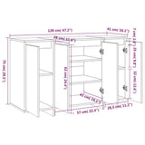 Sideboard 120X41X75 Cm Engineered Wood