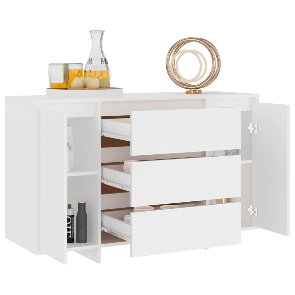 Sideboard With 3 Drawers 120X41X75 Cm Engineered Wood