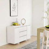 Sideboard With 3 Drawers 120X41X75 Cm Engineered Wood