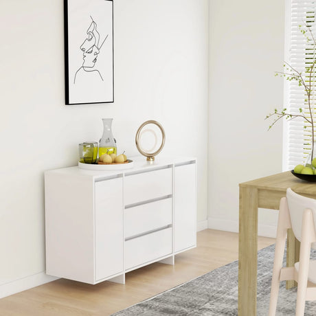 Sideboard With 3 Drawers 120X41X75 Cm Engineered Wood