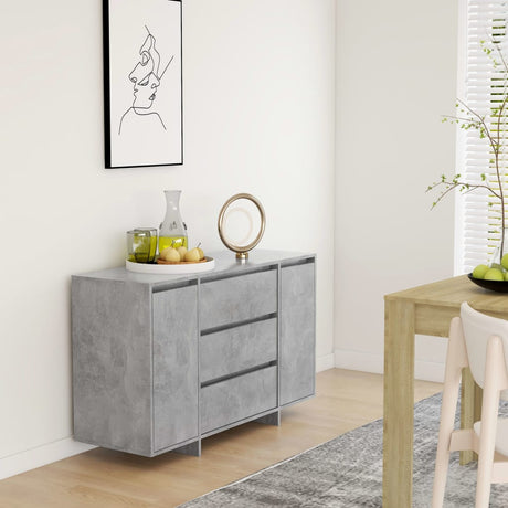 Sideboard With 3 Drawers 120X41X75 Cm Engineered Wood