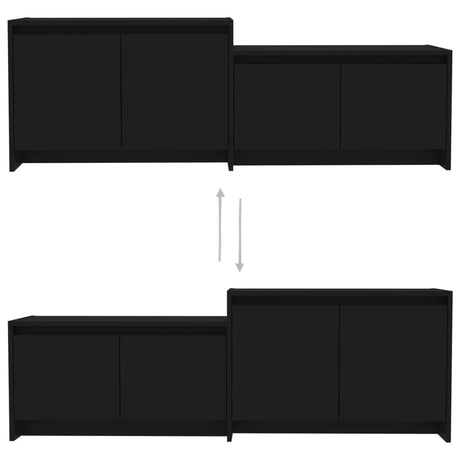 Tv Cabinet 146.5X35X50 Cm Engineered Wood