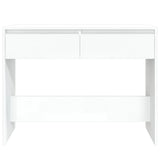 Console Table White 100x35x76.5 cm Engineered Wood