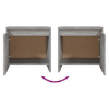 Bedside Cabinet 45X34X44.5 Cm Engineered Wood