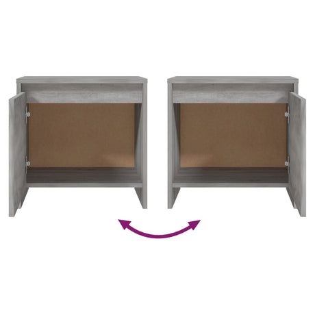 Bedside Cabinet 45X34X44.5 Cm Engineered Wood