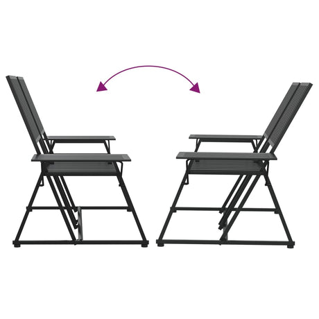 2-Seater Garden Bench 165 Cm Black Steel