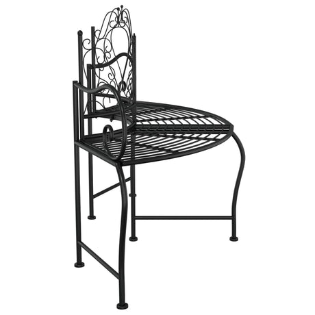 Tree Bench 150 Cm Black Steel
